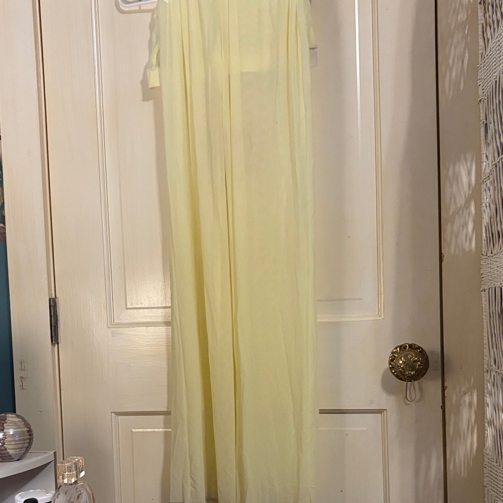 Sheer Yellow Cover-Up